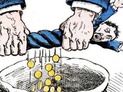 Налоговый грабеж. Карикатура: newizv.ru