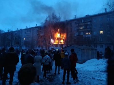 Место взрыва в Магнитогорске. Фото: Максим Моисеенко